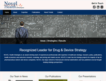 Tablet Screenshot of novelhealthstrategies.com